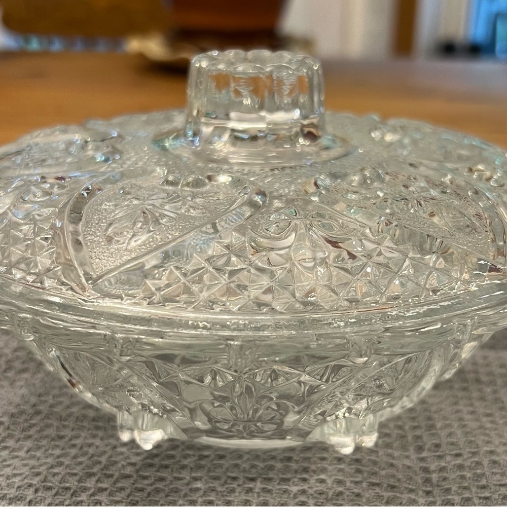 KIG Malaysia Crystal Candy Dish With Lid